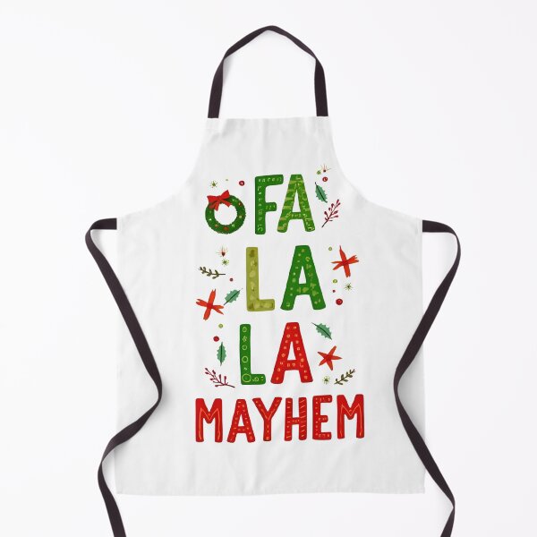 Item preview, Fa La La La Mayhem – Funny Christmas Carol Chaos Typography designed and sold by MiszungART.