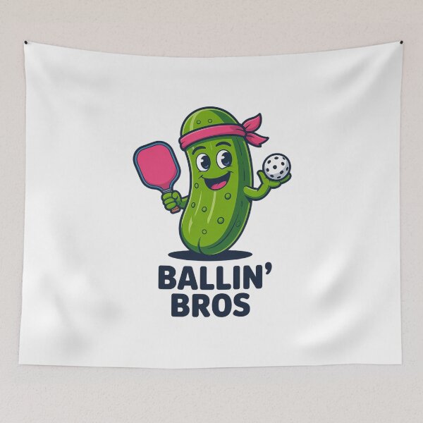 Item preview, Pickle Ballin’ Bros – Gifts Friends, Brothers, or Teammates designed and sold by TeddyPaintsArt.