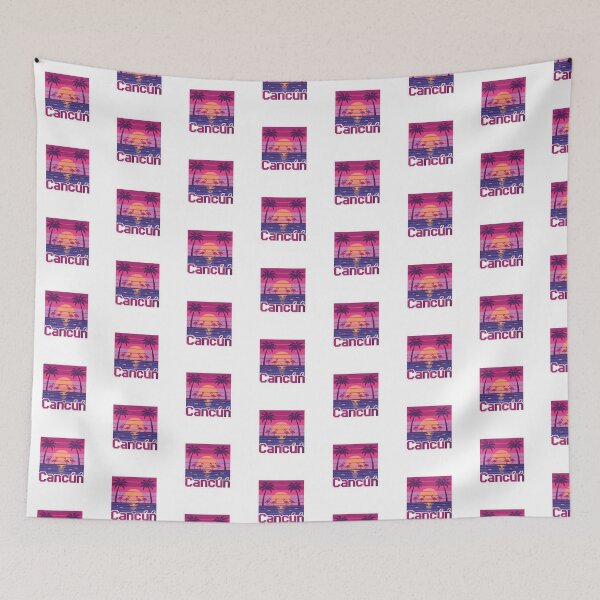 Item preview, Cancun Mexico Beach Sunset Pixel Art designed and sold by M4nulas.