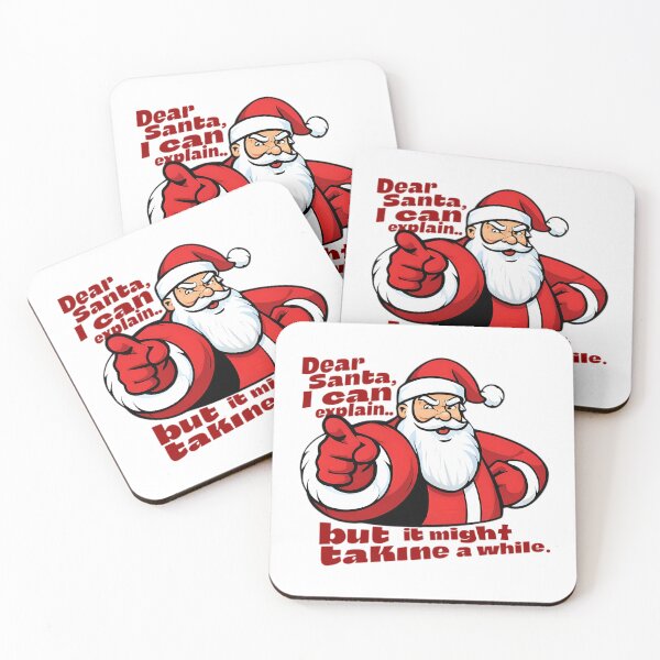 Item preview, “Dear Santa… Please Don’t Point at Me, I Can Explain!” designed and sold by SamartkitDesign.