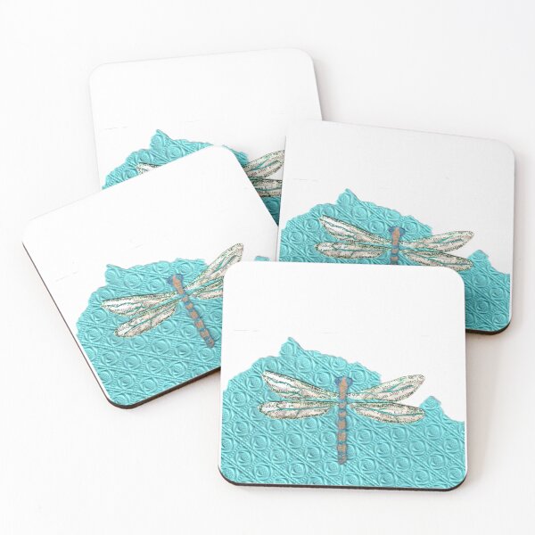 Item preview, Dragonfly collage mixed media nature insects designed and sold by Pretty-Nonsense.