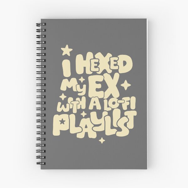 Item preview, I hexed my ex with a lo-fi playlist | Funny Breakup & Chill Typography Design designed and sold by nineFlorals.