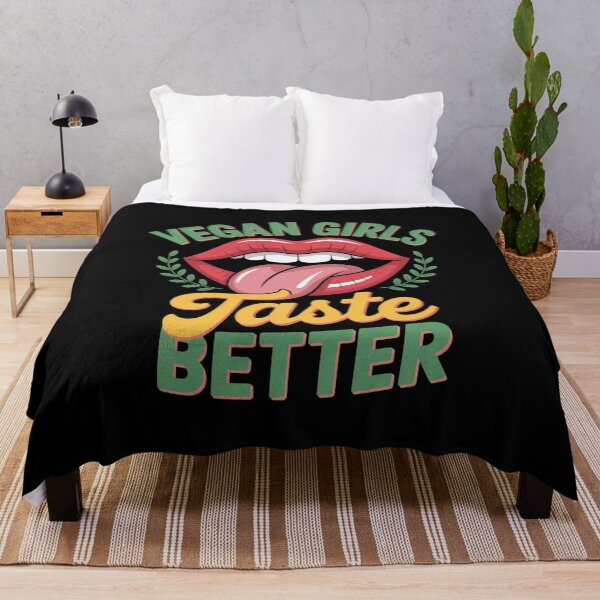 Item preview, Womens Vegan Girls Taste Better Women Mouth Veggie  designed and sold by TeddyPaintsArt.