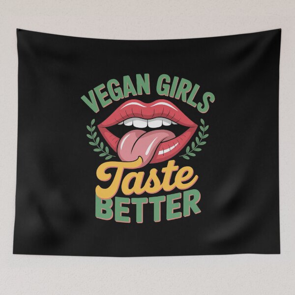 Item preview, Womens Vegan Girls Taste Better Women Mouth Veggie  designed and sold by TeddyPaintsArt.