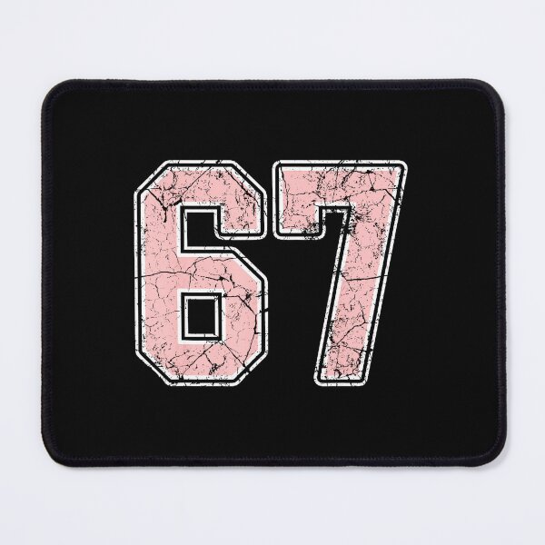 Item preview, Pink And White Number 67 Jersey Player Uniform 67 Fan  designed and sold by gladysenglish.