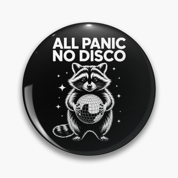 Item preview, Funny Mental Health Meme Disco Ball Raccoon designed and sold by RipleMalphite.