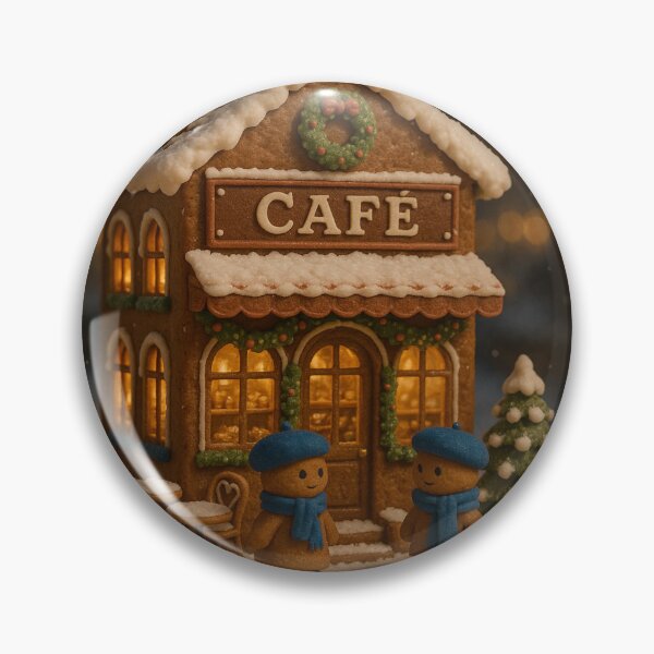 Item preview, Paris Gingerbread Café – Cozy French Christmas Scene designed and sold by Novel Works Studio.