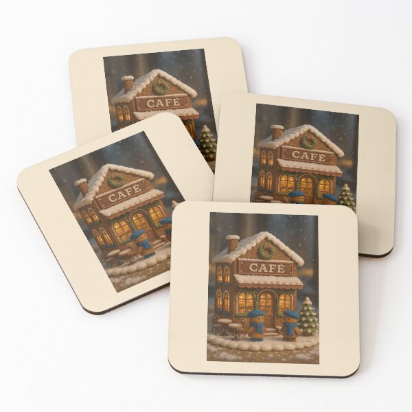 Item preview, Paris Gingerbread Café – Cozy French Christmas Scene designed and sold by Novel Works Studio.