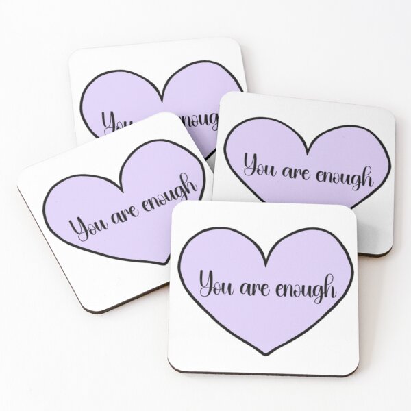 Item preview, You Are Enough Heart designed and sold by MageMocha.