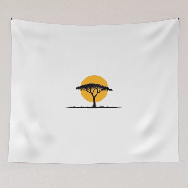 Item preview, Minimalist Savanna Landscape designed and sold by mari0n980.