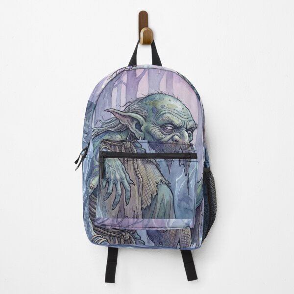 Item preview, Hobgoblin Shaman creature of folklore watercolor artwork illustration designed and sold by Vintage Designs +.