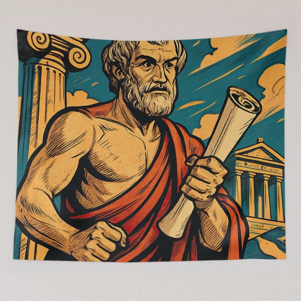 Item preview, Aristotle, Greek | Comics style - Cartoon designed and sold by ComicsFactory.