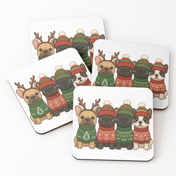 Item preview, Christmas Dogs - French Bulldog Holiday Xmas Season designed and sold by ZBIFBOUETLA.