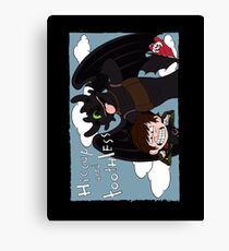HICCUP & TOOTHLESS Canvas Print