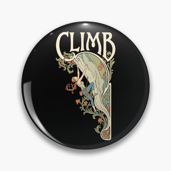 Item preview, Rock Climbing Climb Climber Woman Art Nouveau Climbers designed and sold by GrandeDuc.