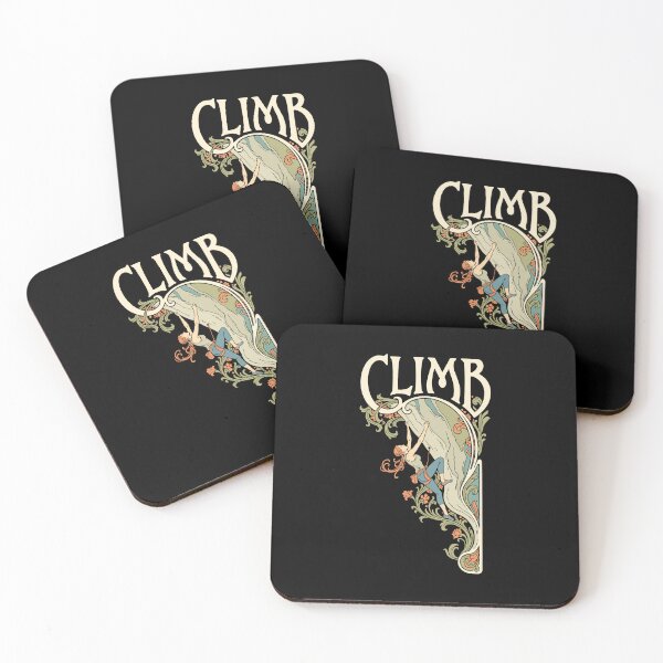 Item preview, Rock Climbing Climb Climber Woman Art Nouveau Climbers designed and sold by GrandeDuc.