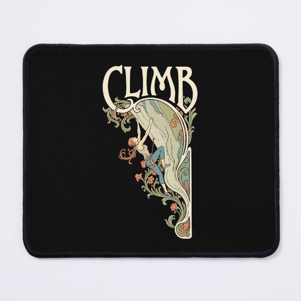 Item preview, Rock Climbing Climb Climber Woman Art Nouveau Climbers designed and sold by GrandeDuc.