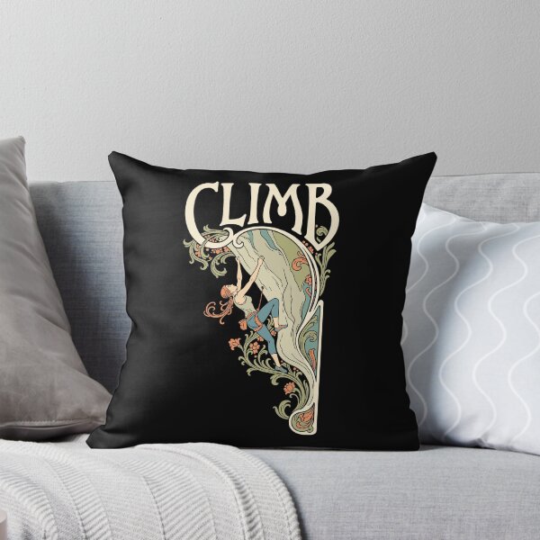 Item preview, Rock Climbing Climb Climber Woman Art Nouveau Climbers designed and sold by GrandeDuc.