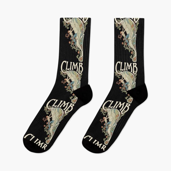 Item preview, Rock Climbing Climb Climber Woman Art Nouveau Climbers designed and sold by GrandeDuc.