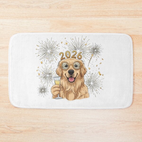 Item preview, Dog Toasting the New Year designed and sold by PetJoyPrintsCO.