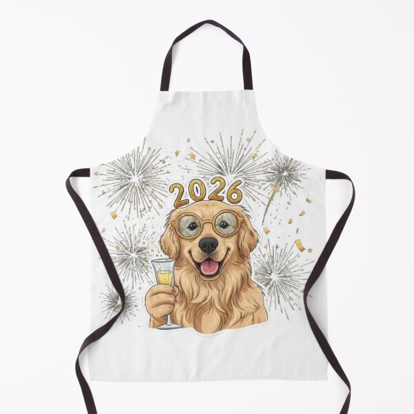 Item preview, Dog Toasting the New Year designed and sold by PetJoyPrintsCO.