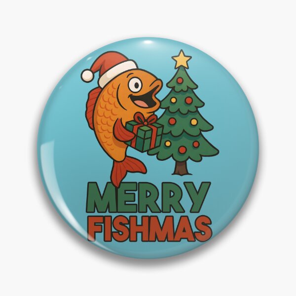 Item preview, Merry Fishmas – Cute Christmas Fish Illustration designed and sold by Sea Gem.