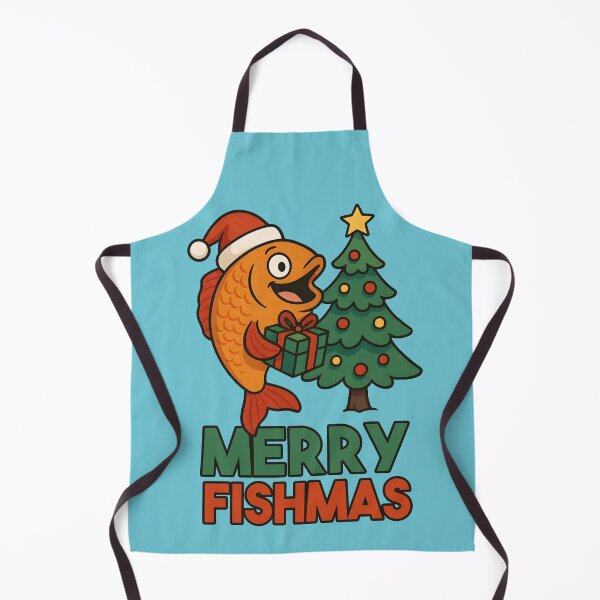 Item preview, Merry Fishmas – Cute Christmas Fish Illustration designed and sold by Sea Gem.