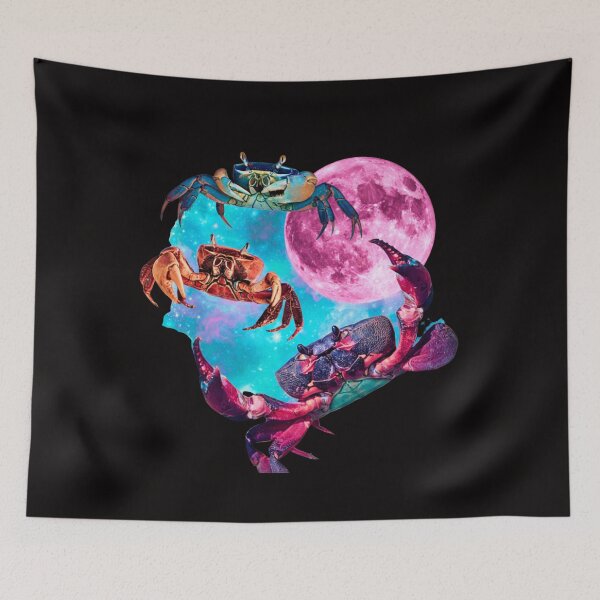 Item preview, Three Crabs Graphic, Vintage Crustacean Moon, Crab, Funny Crab, Meme Crab, Sea Creature designed and sold by DesignDenDo ⭐⭐⭐⭐⭐.