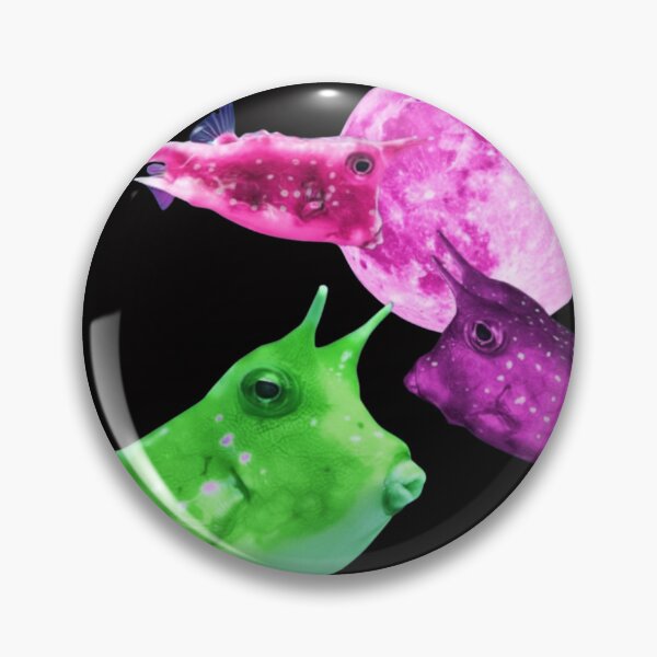 Item preview, Three Cowfish Retro Graphic, Funny Ocean Moon, Exotic Sea Life Lovers, Vintage Colorful Boxfish Gift designed and sold by DesignDenDo ⭐⭐⭐⭐⭐.