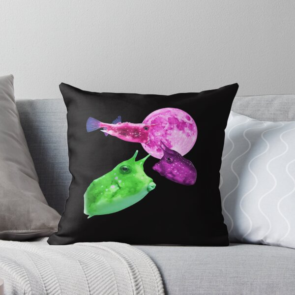 Item preview, Three Cowfish Retro Graphic, Funny Ocean Moon, Exotic Sea Life Lovers, Vintage Colorful Boxfish Gift designed and sold by DesignDenDo ⭐⭐⭐⭐⭐.