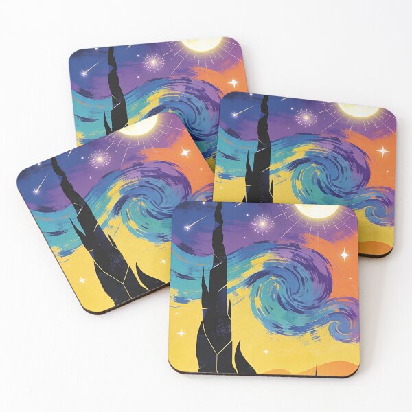 Item preview, Abstrato noite estrelada designed and sold by studiocontorno.