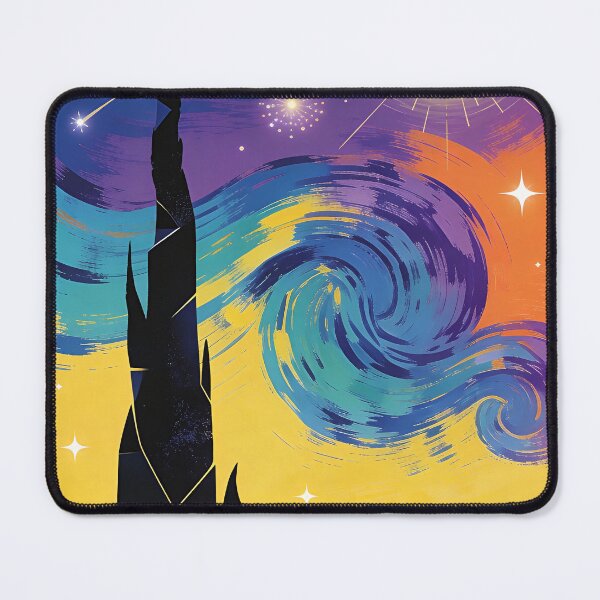 Item preview, Abstrato noite estrelada designed and sold by studiocontorno.
