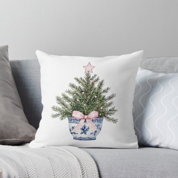 Item preview, Potted Christmas Tree with Pink Star designed and sold by Liededrom..