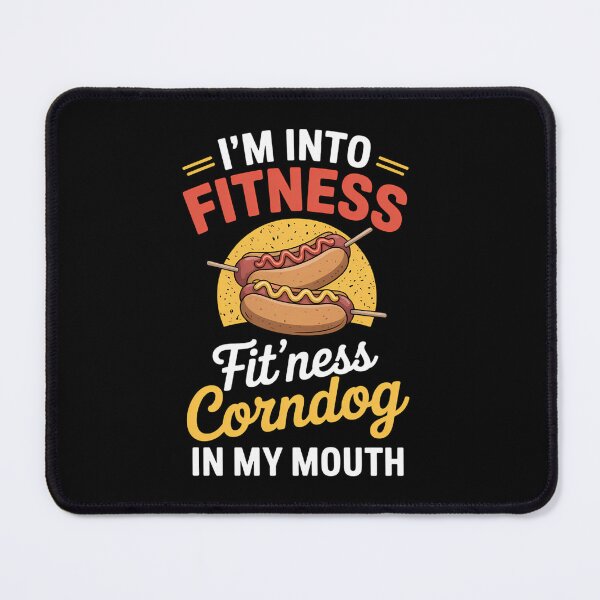 Item preview, Fitness Corndog Funny Joke Pun designed and sold by YaulTape.