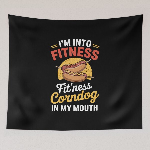 Item preview, Fitness Corndog Funny Joke Pun designed and sold by YaulTape.