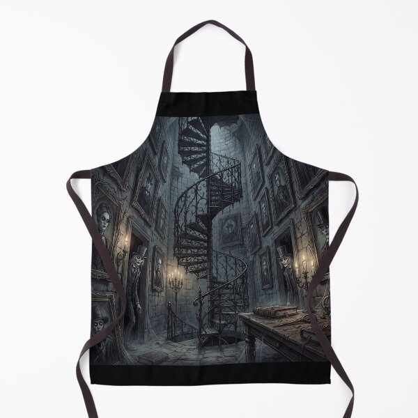Item preview, Creepy crypt staircase gothic horror illustration art designed and sold by Vintage Designs +.