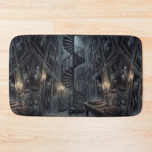 Item preview, Creepy crypt staircase gothic horror illustration art designed and sold by Vintage Designs +.