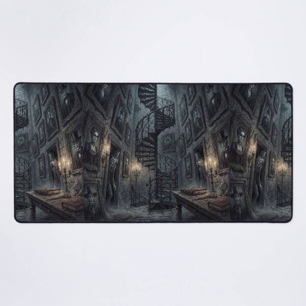 Item preview, Creepy crypt staircase gothic horror illustration art designed and sold by Vintage Designs +.