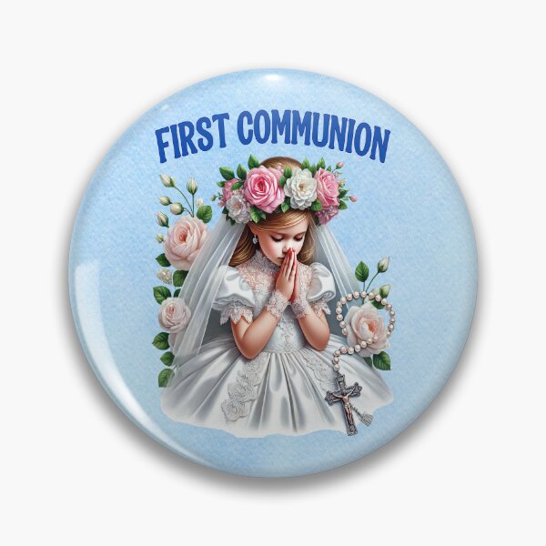 Item preview, First Holy Communion – Blessed in Roses and Grace designed and sold by MysticOzzy.