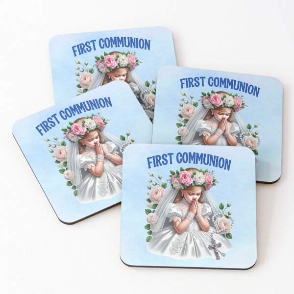 Item preview, First Holy Communion – Blessed in Roses and Grace designed and sold by MysticOzzy.