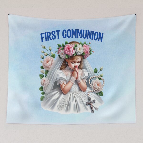 Item preview, First Holy Communion – Blessed in Roses and Grace designed and sold by MysticOzzy.