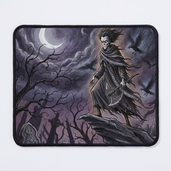 Item preview, Vali Ancient Norse God Gothic style illustration designed and sold by Vintage Designs +.