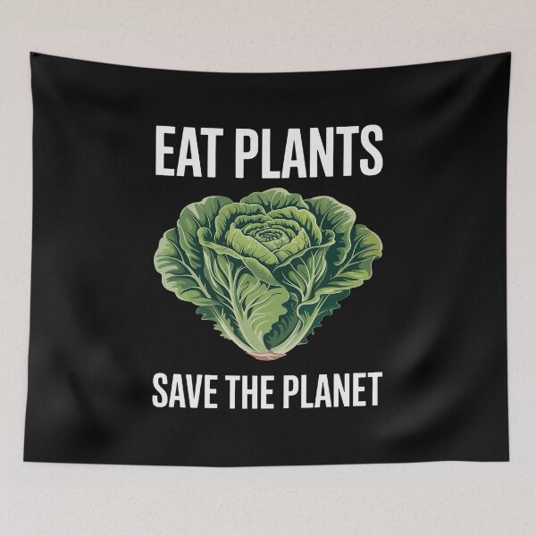 Item preview, Vegan or Vegetarian Earth Day designed and sold by TeddyPaintsArt.