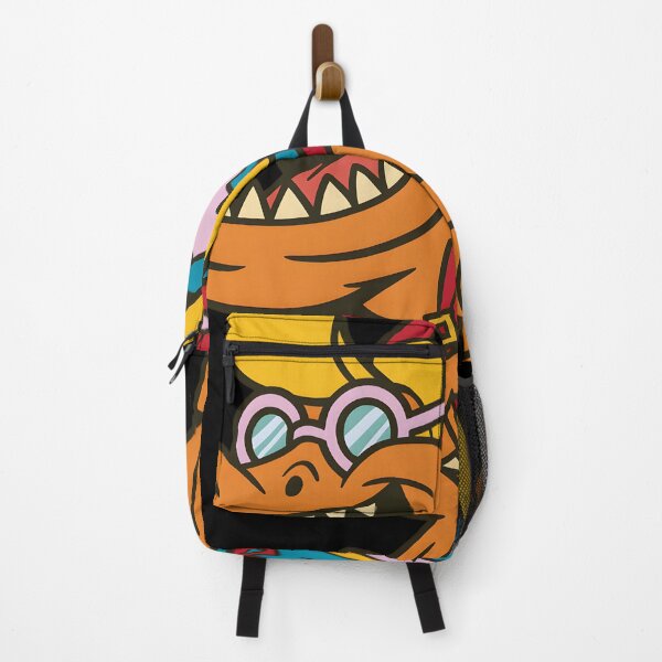 Item preview, Cute Backpack School Cartoon Dinosaur for Kids and Dino Lovers designed and sold by DrawHandArt.