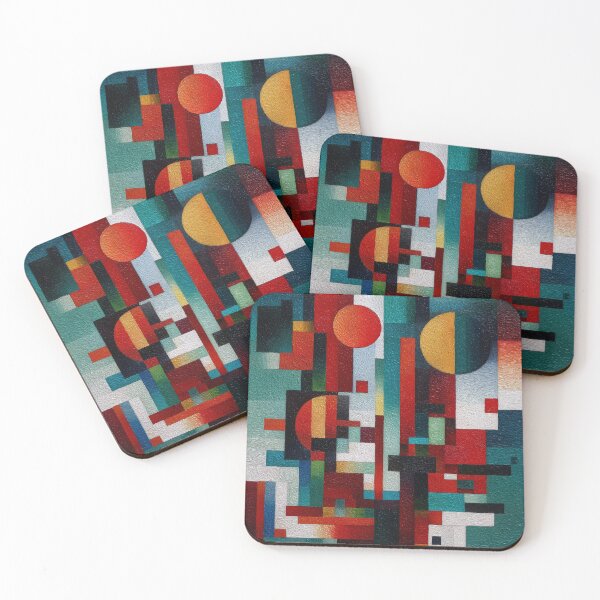 Item preview, Vibrant Geometric Composition designed and sold by lautir.