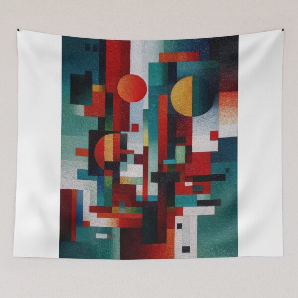 Item preview, Vibrant Geometric Composition designed and sold by lautir.