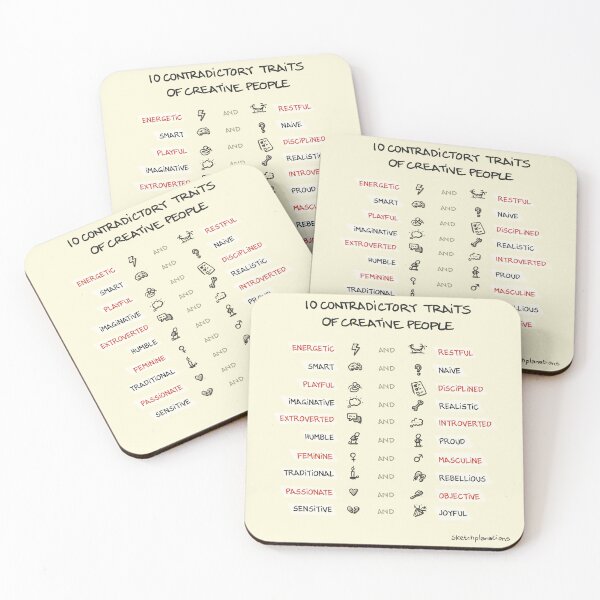 Item preview, 10 Contradictory Traits of Creative People designed and sold by Sketchplanations.