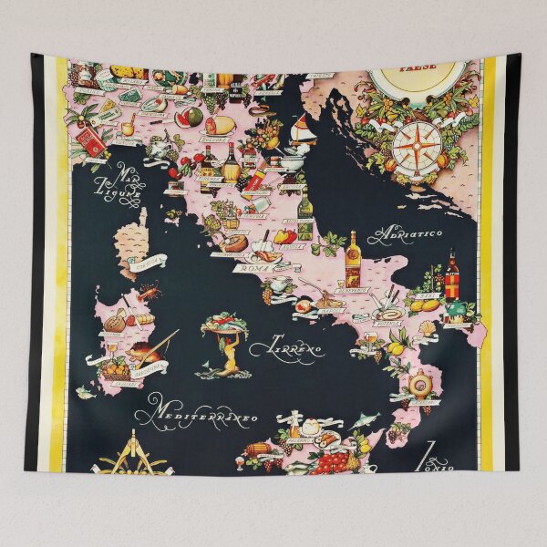 Item preview, Vintage Italian Food Map Poster | Carta Gastronomica del Bel Paese | Colorful Mid-Century Art & Culinary Heritage Décor designed and sold by artofuniverse.