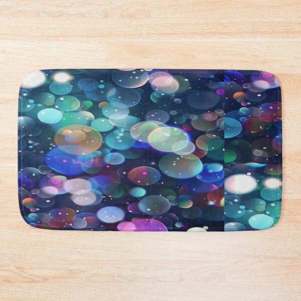 Item preview, Drawing of Colorful Vibrant Bubbles on Dark Background  designed and sold by NivyasArtistry.