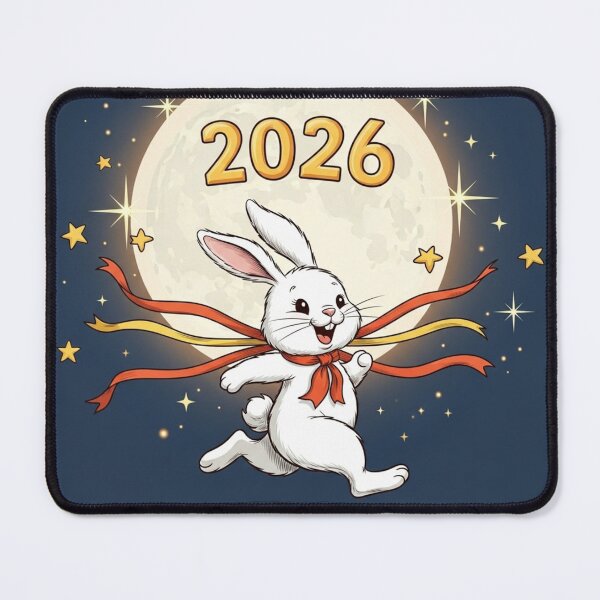 Item preview, Bunny Running at Midnight designed and sold by PetJoyPrintsCO.